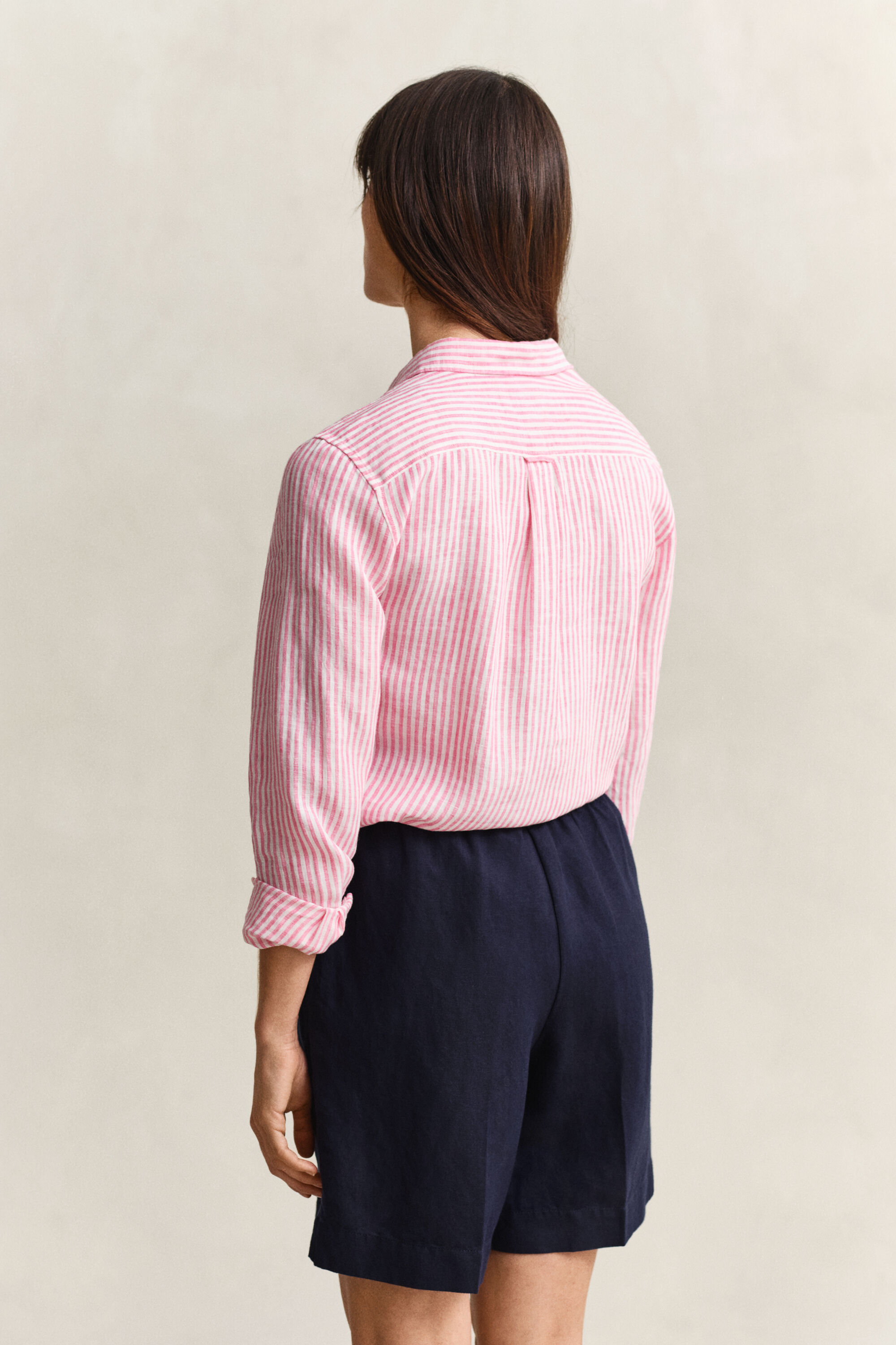 Regular Fit Striped Linen Shirt