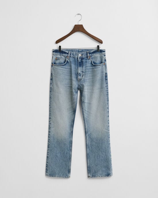 Vintage Washed Bootcut Jeans