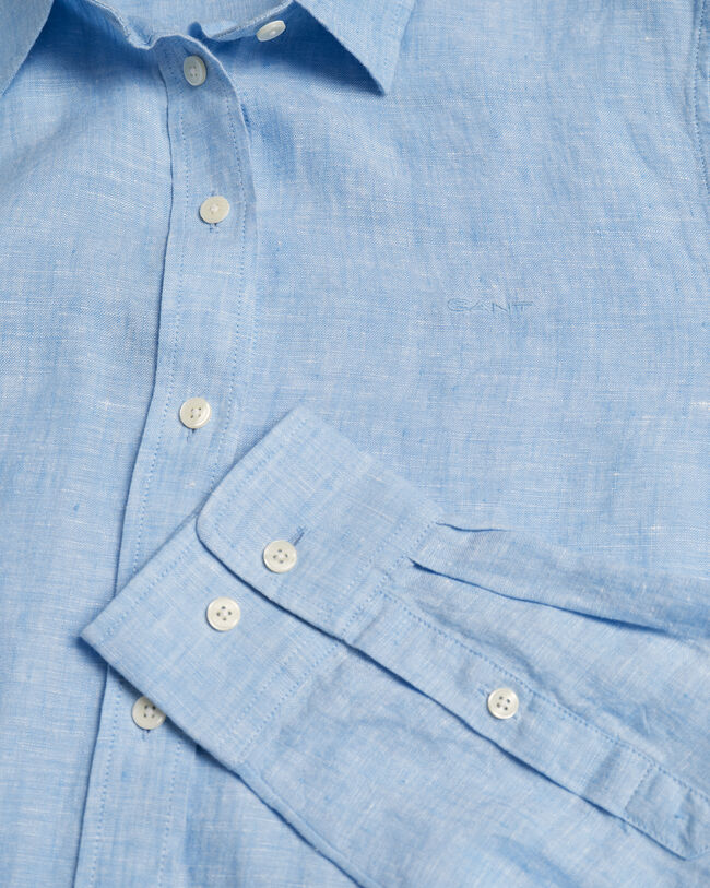 Regular Fit Linen Chambray Shirt