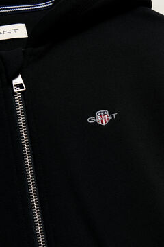 Teens Shield Zip Hoodie — BLACK 1