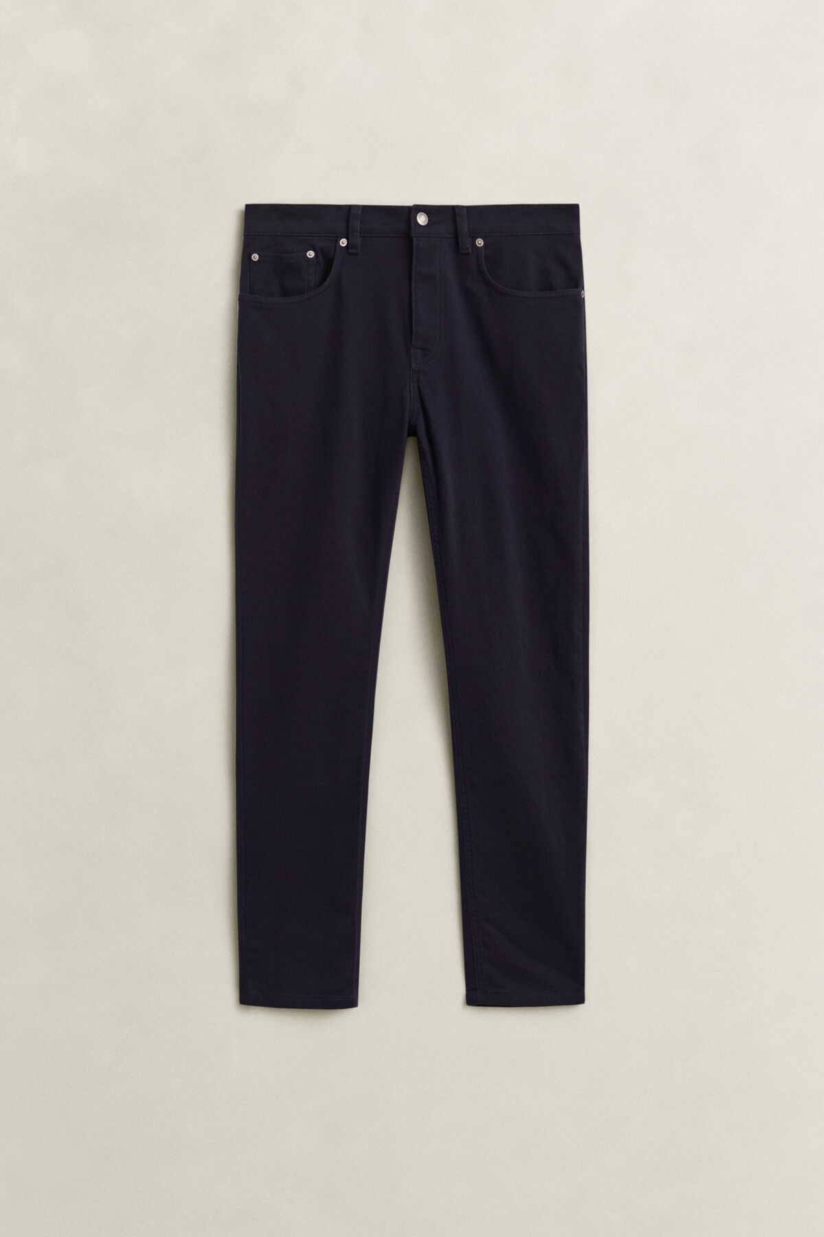 Slim Fit Twill Jeans — EVENING BLUE
