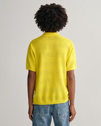 Textured Cotton Polo Shirt