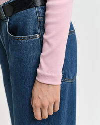 Ribbed Long Sleeve Turtleneck Top