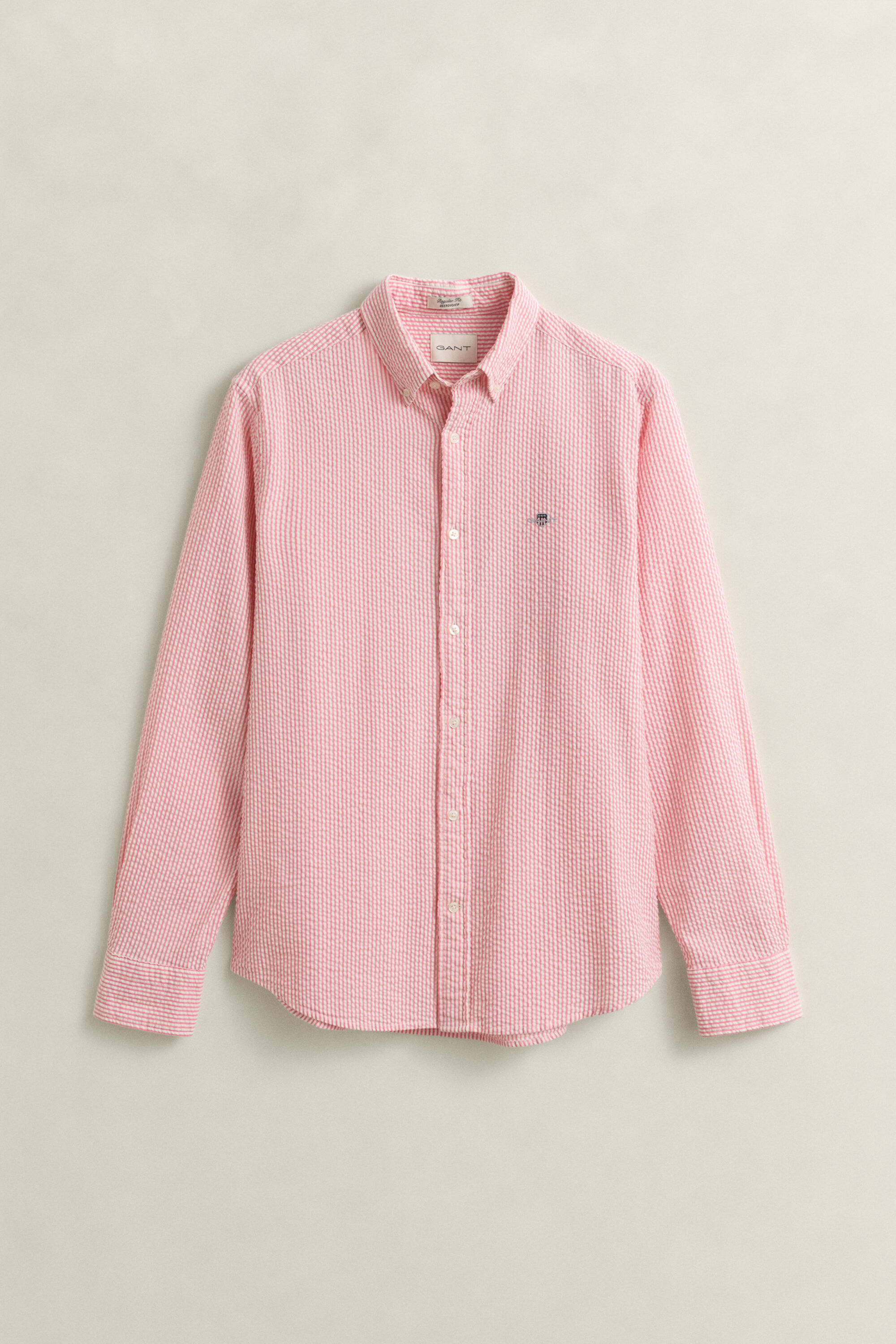 Regular Fit Striped Seersucker Shirt