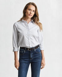 Regular Fit Striped Poplin Shirt