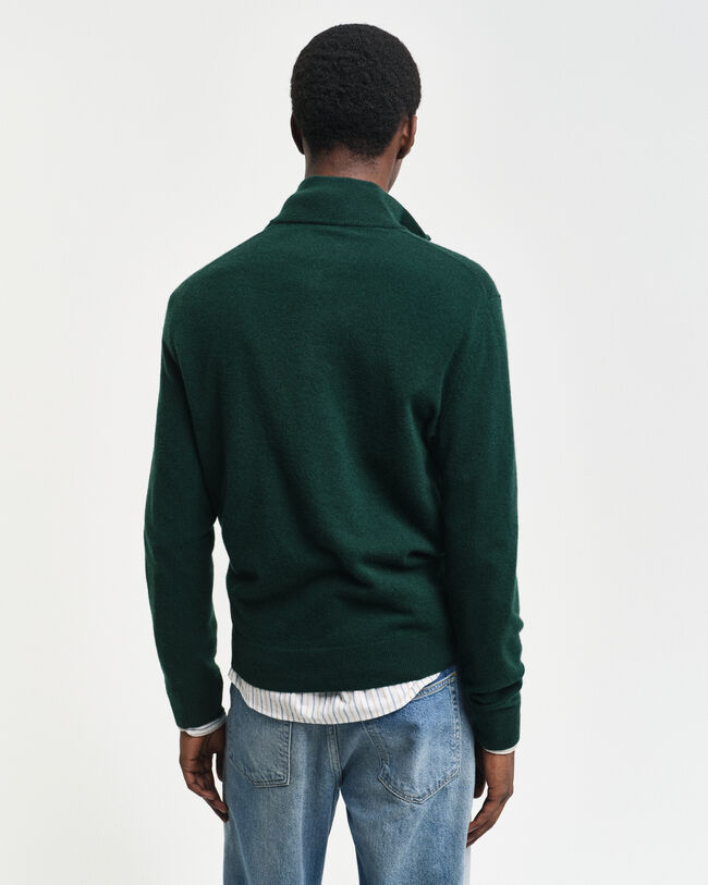 Extra Fine Lambswool Half-Zip Sweater