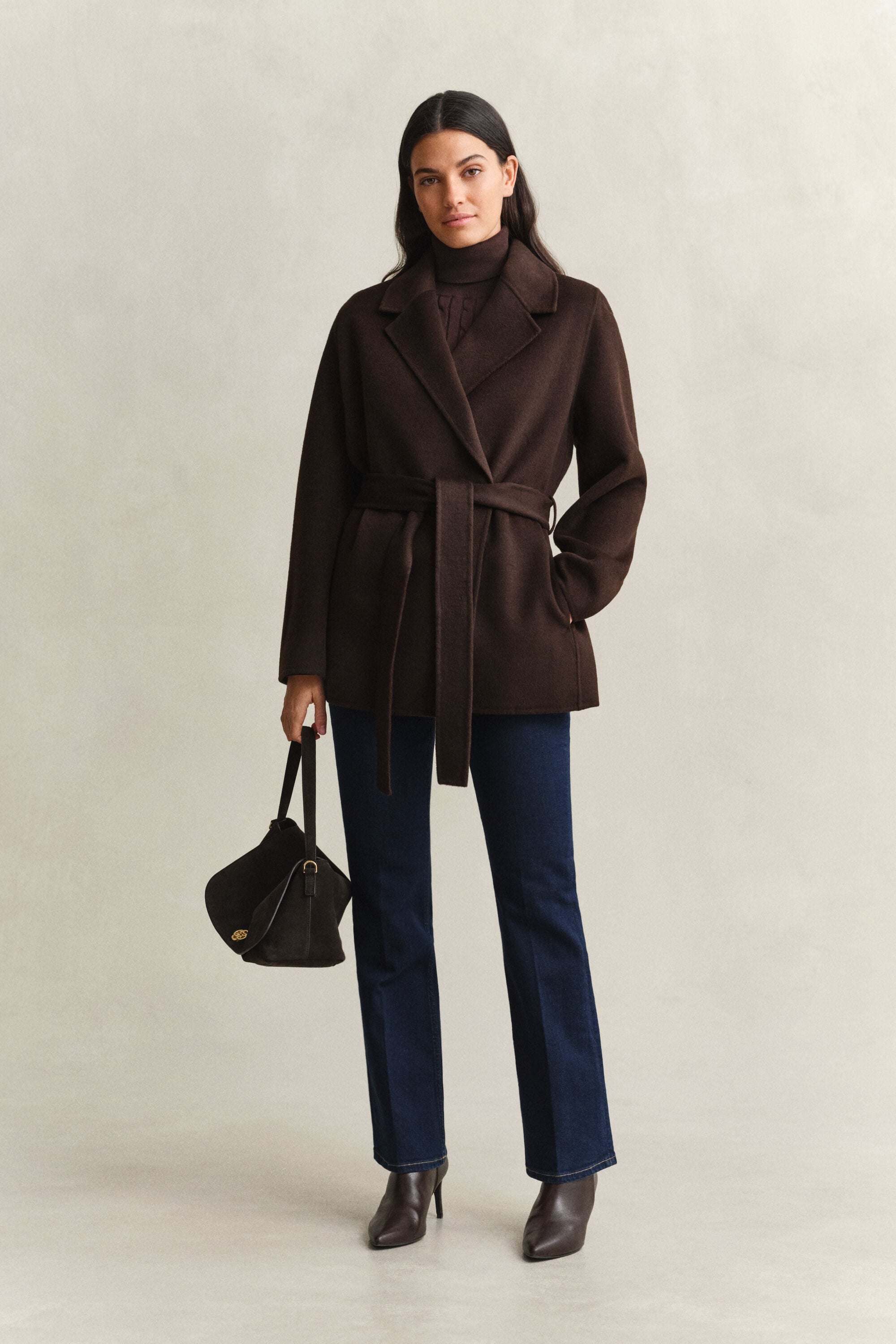 Handstitched Belted Jacket