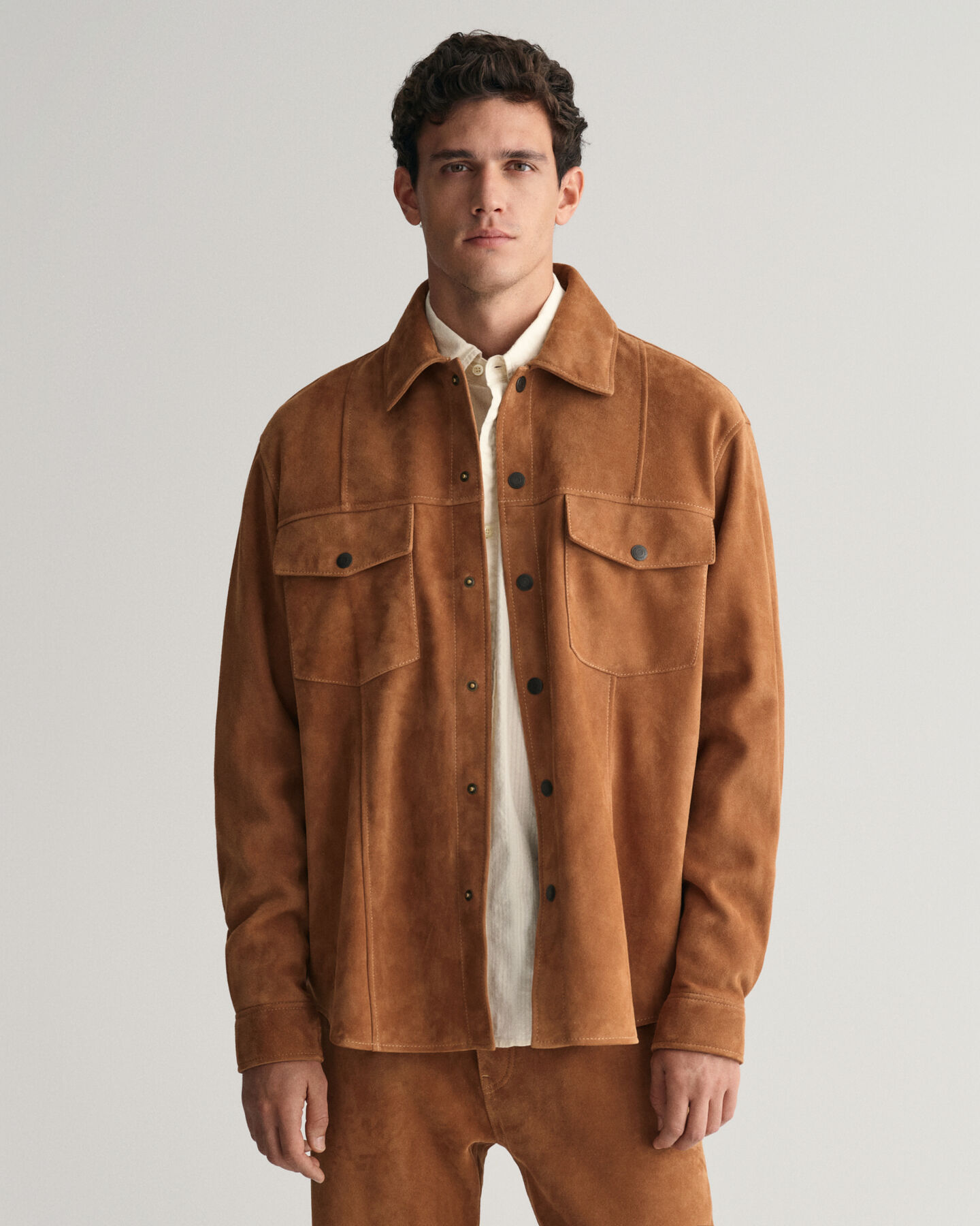 Oversized Suede Shirt