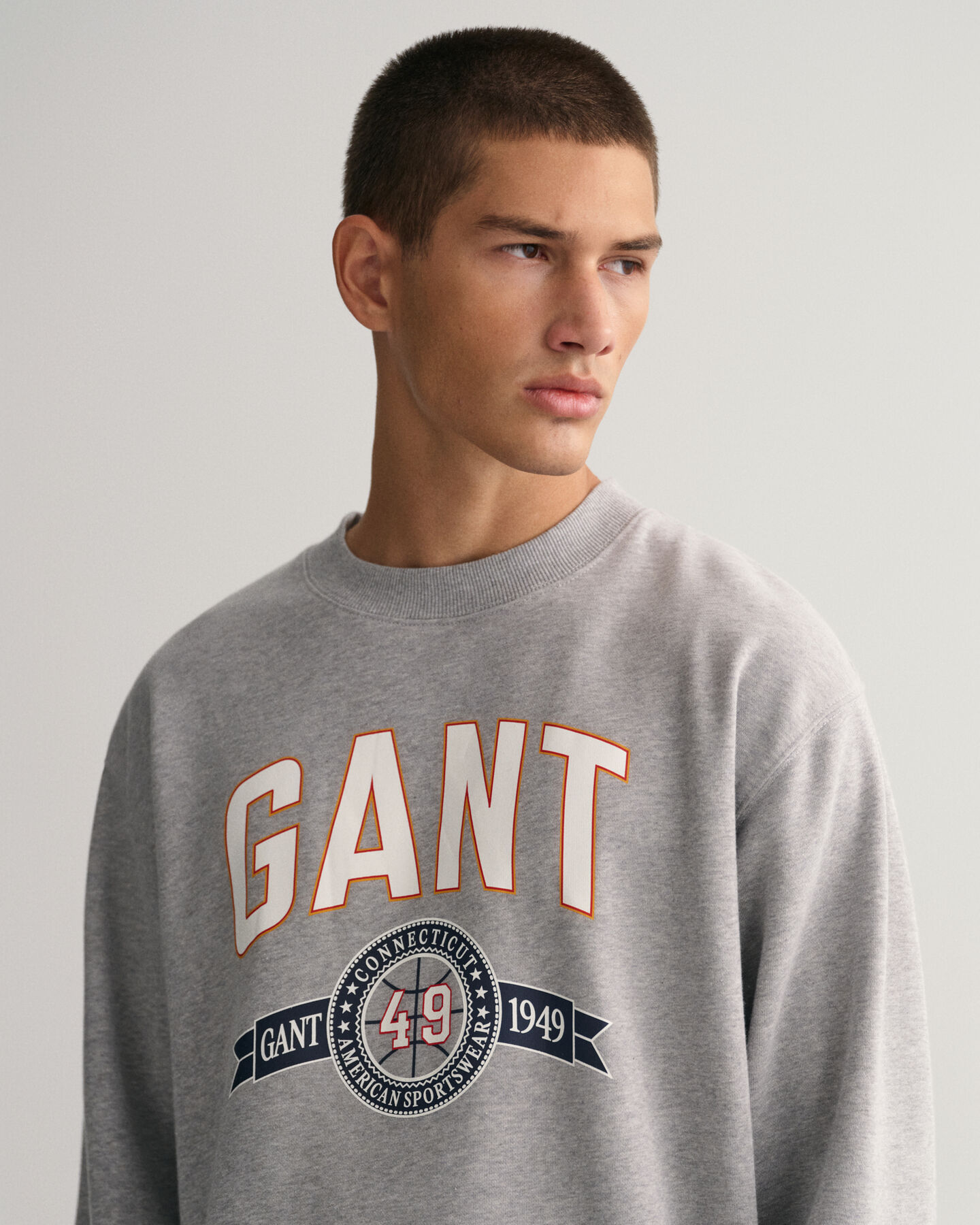 Retro Crest Crew Neck Sweatshirt