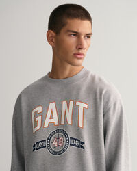 Retro Crest Crew Neck Sweatshirt