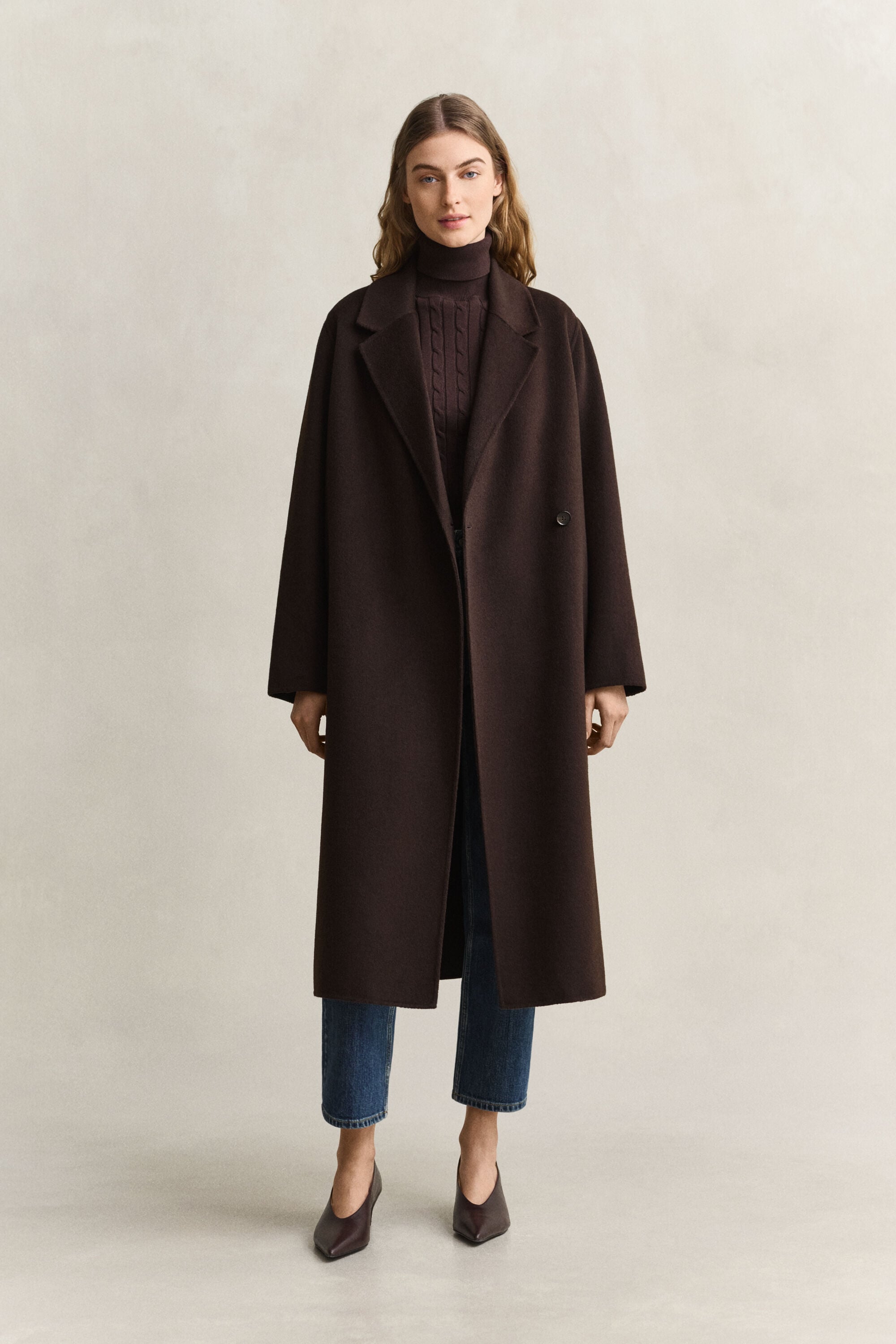 Handstitched Belted Coat