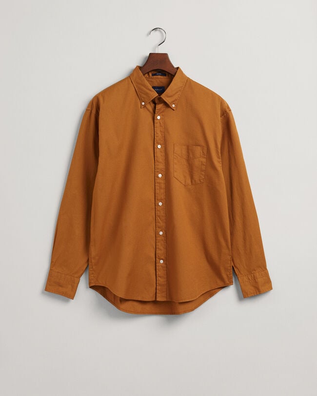 Relaxed Fit Garment-Dyed Oxford Shirt
