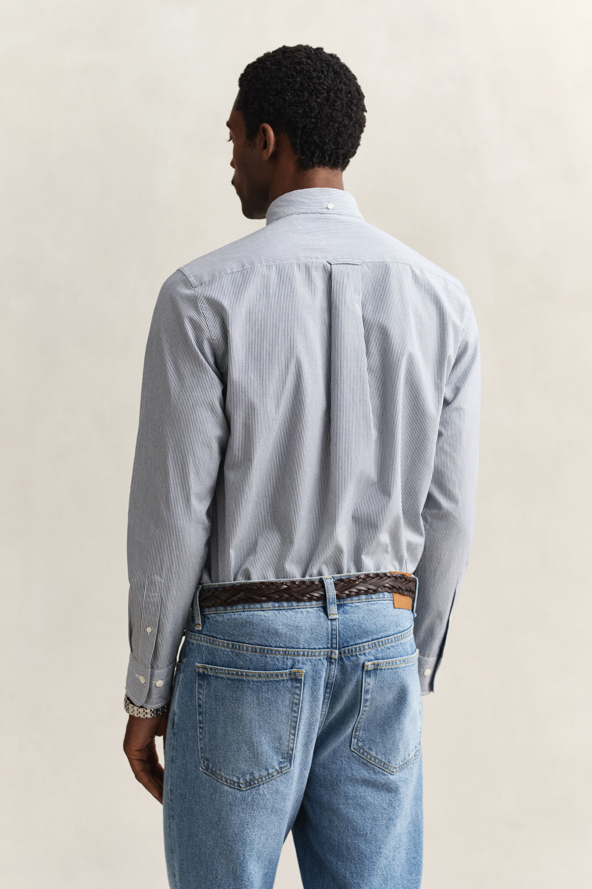 Banker Stripe Classic Poplin Shirt