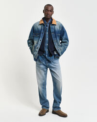 Textured Cotton Zip Cardigan