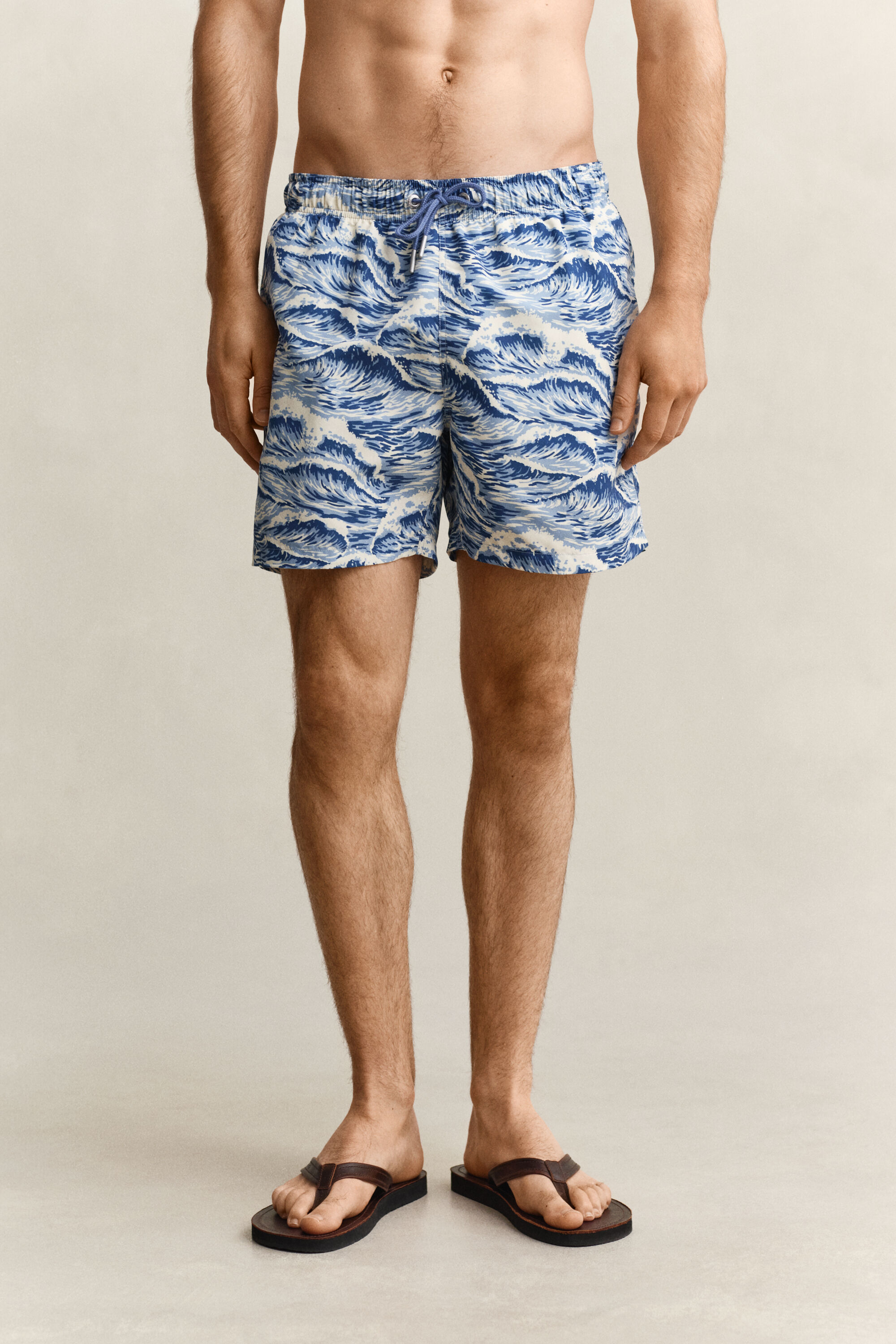 Waves Print Swim Shorts