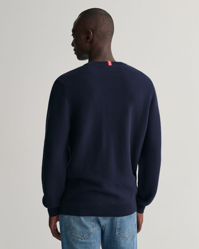 Light Texture Crew Neck Sweater