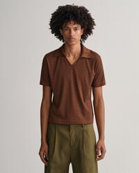 70s-Inspired Piqu&eacute; Polo Shirt