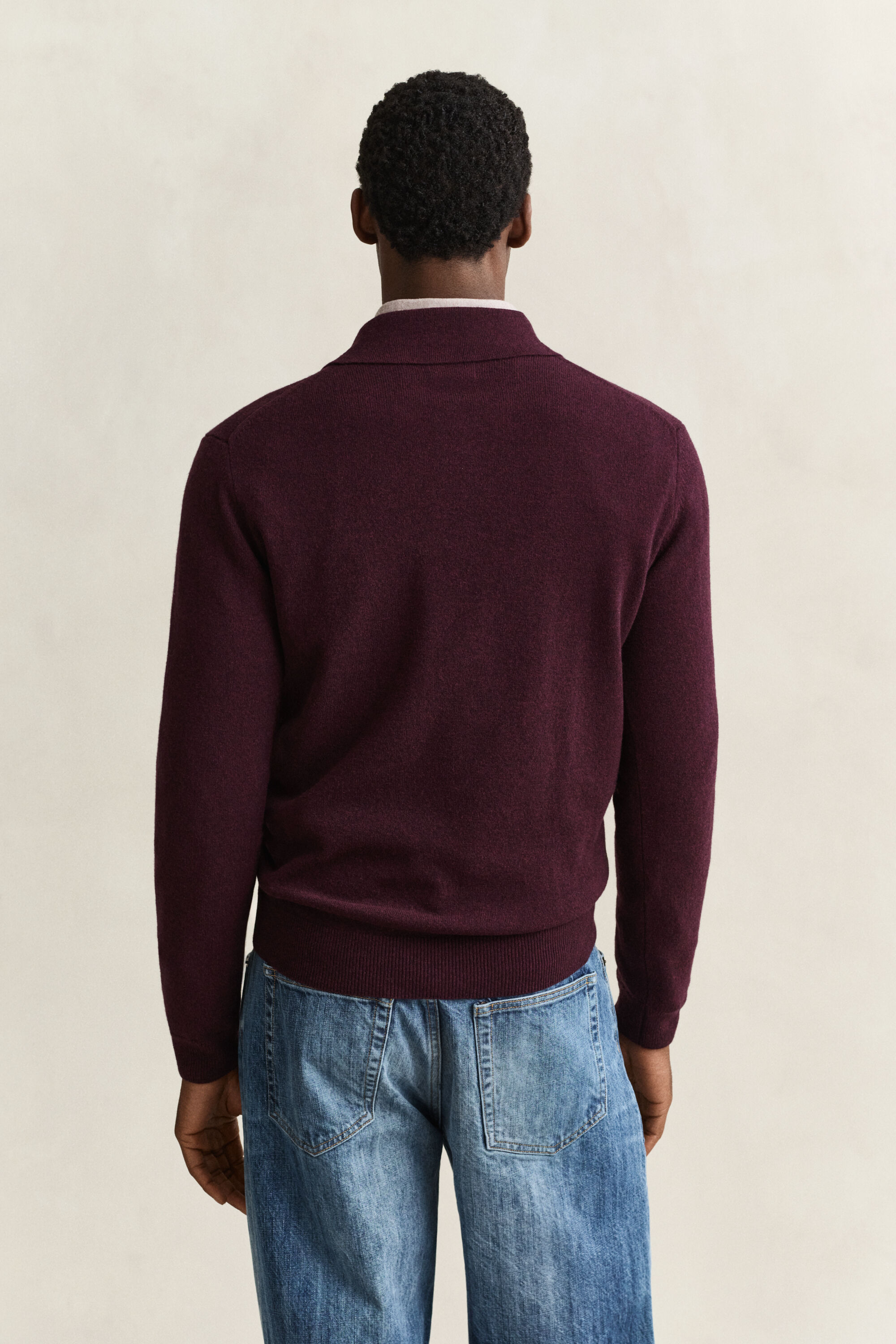 Superfine Lambswool Polo Sweater