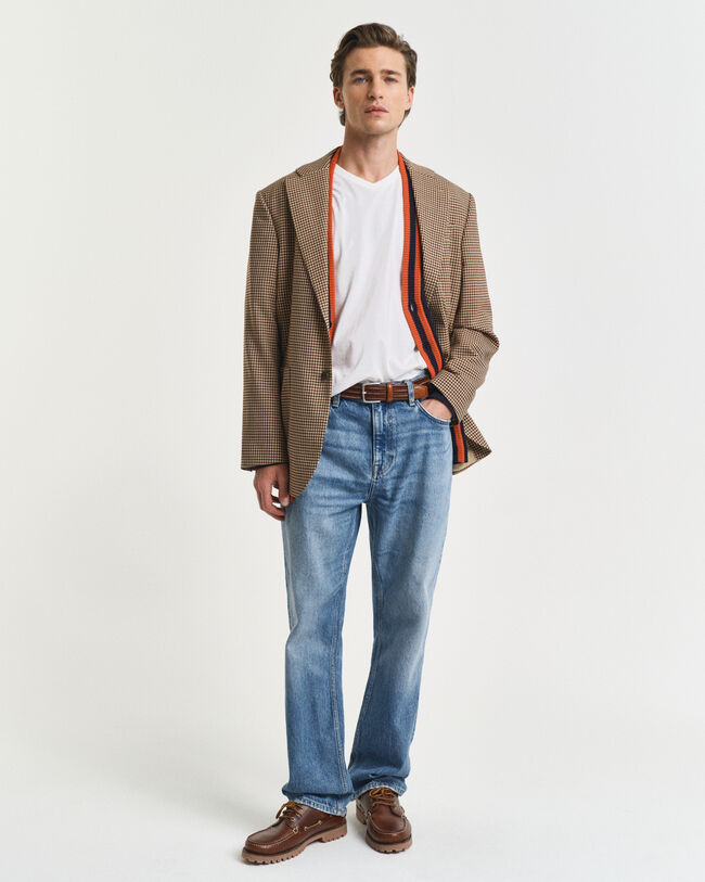 Slim Fit Shield V-Neck T-Shirt