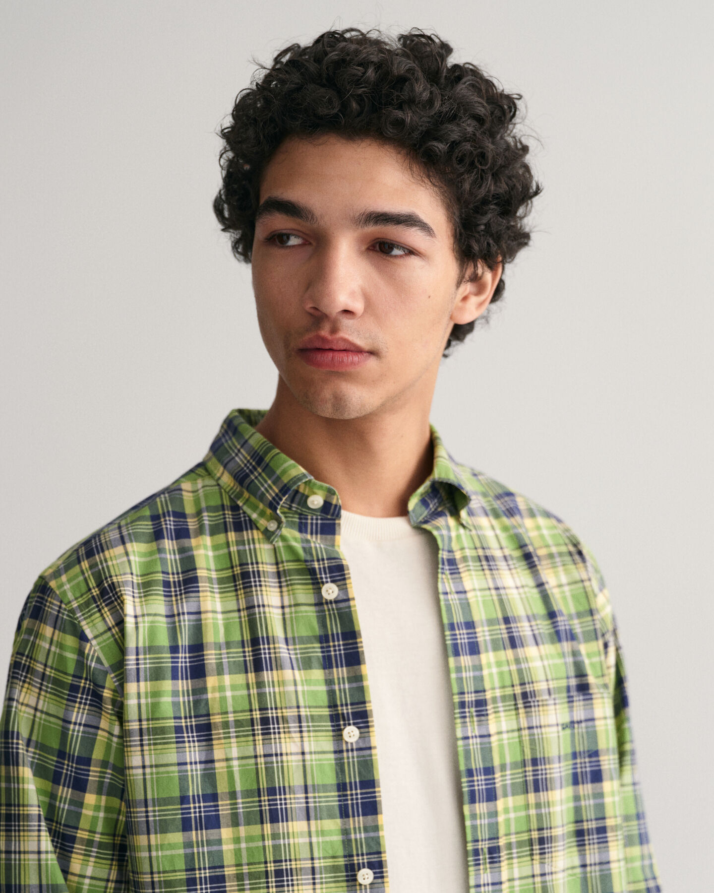 Regular Fit Medium Checked Poplin Shirt