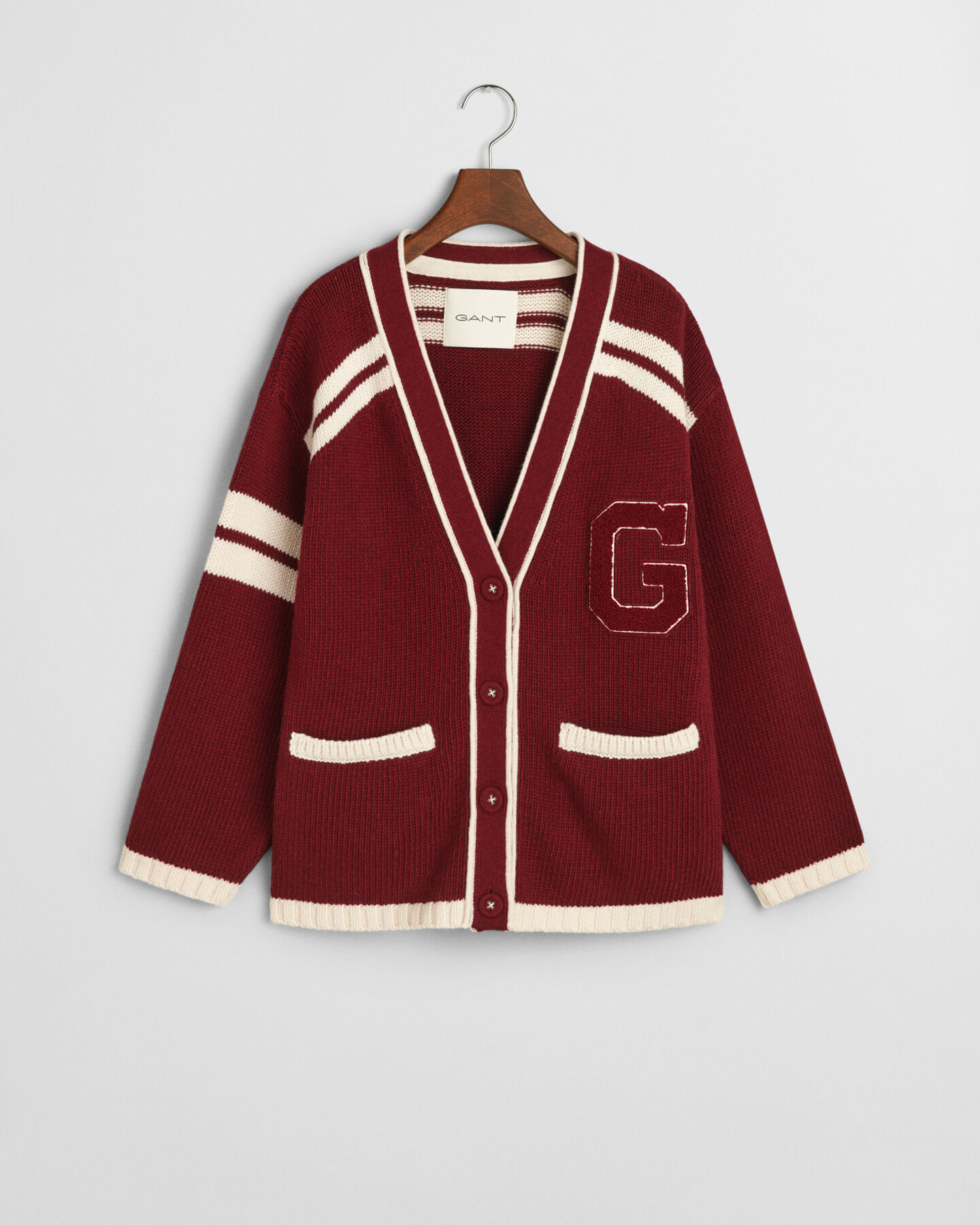 GANT Varsity V-Neck Cardigan