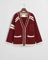 GANT Varsity V-Neck Cardigan