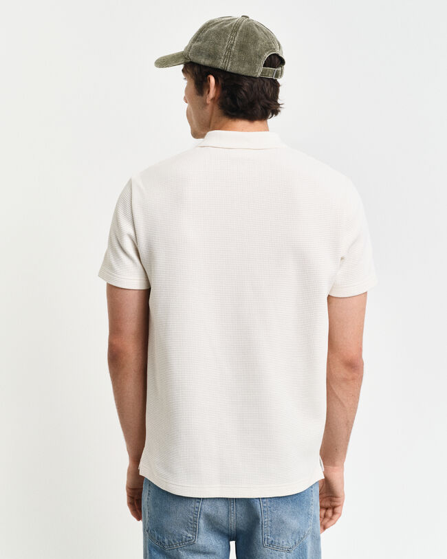 Waffle Textured Polo Shirt