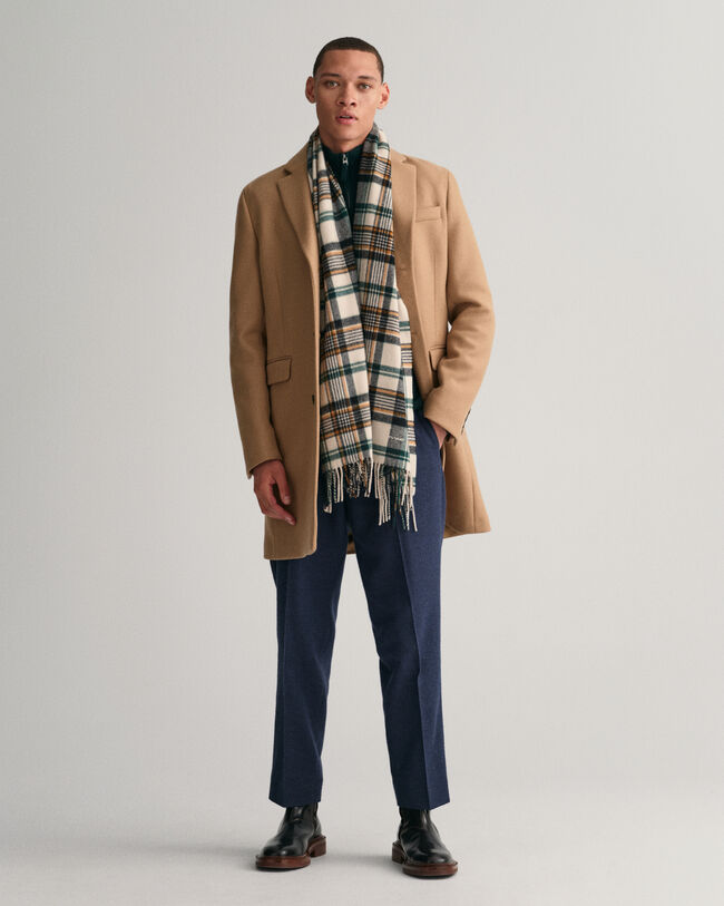 Classic Tailored Fit Wool Topcoat