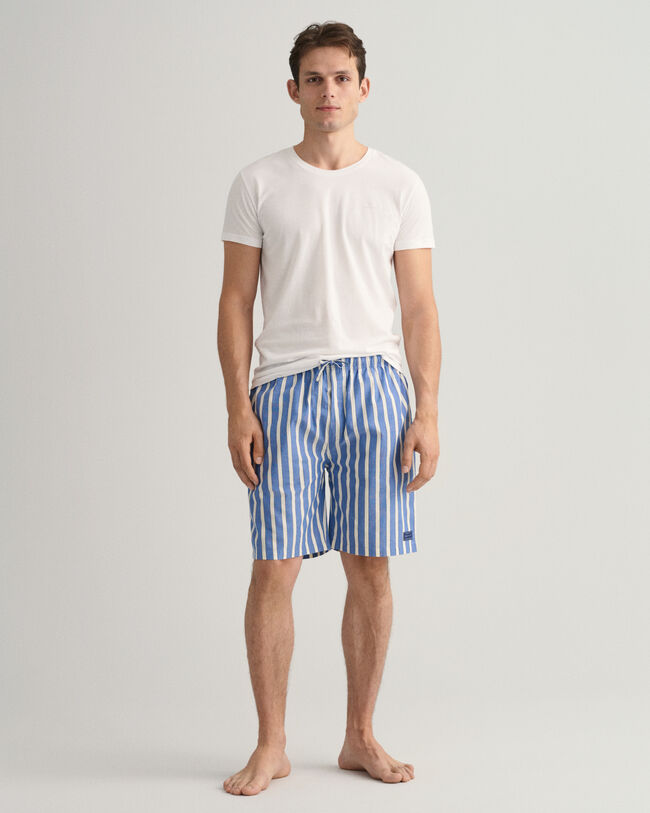 Oxford Stripe Pajama Shorts