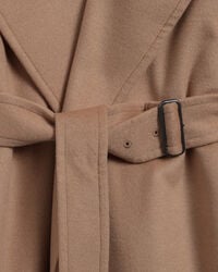Wool-Blend Belted Coat