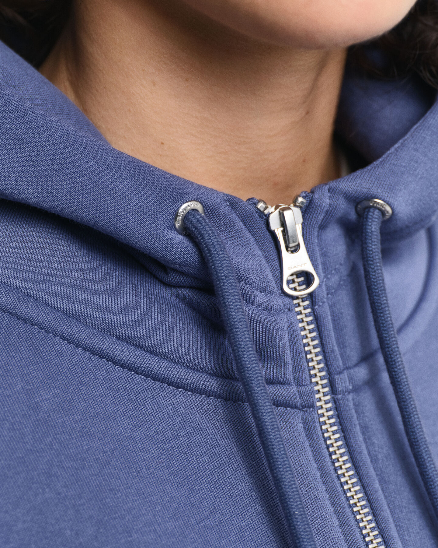 Tonal Shield Zip Hoodie
