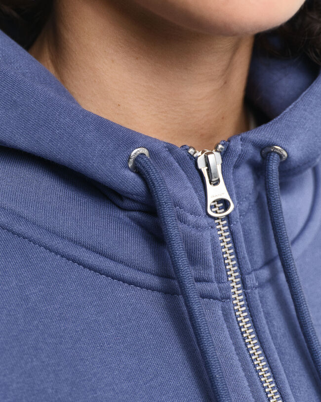 Tonal Shield Zip Hoodie