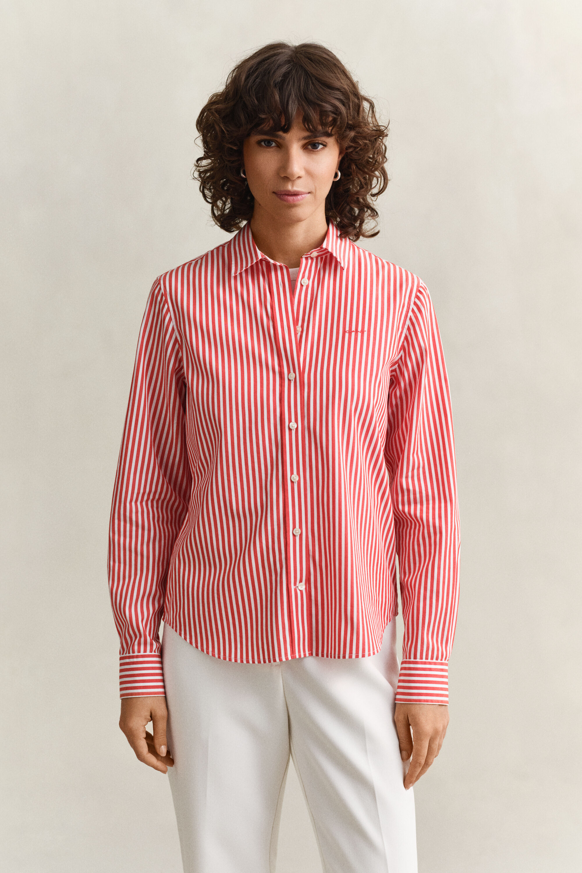 Regular Fit Striped Classic Poplin Shirt