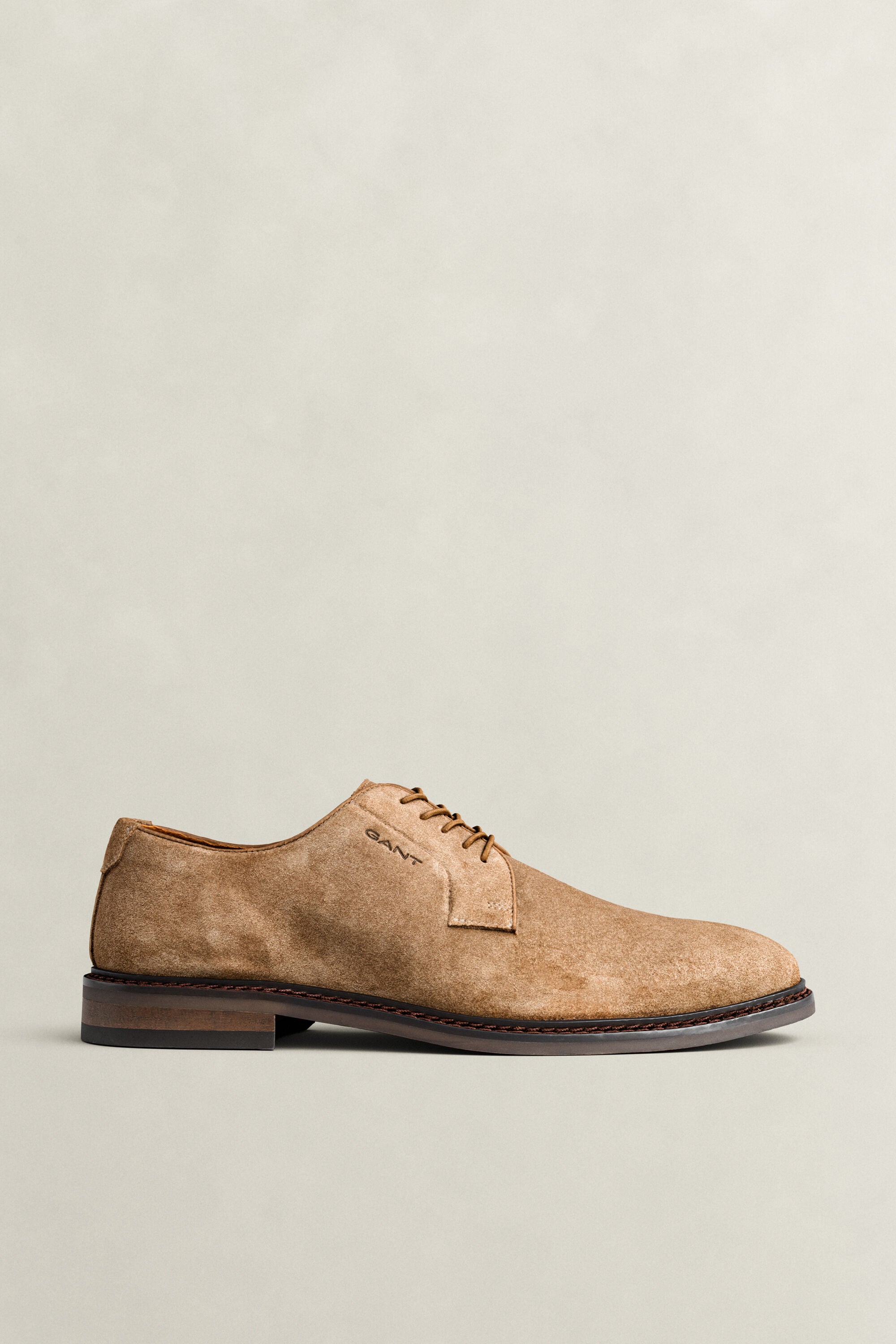 Bidford Suede Derby Shoes — WARM KHAKI