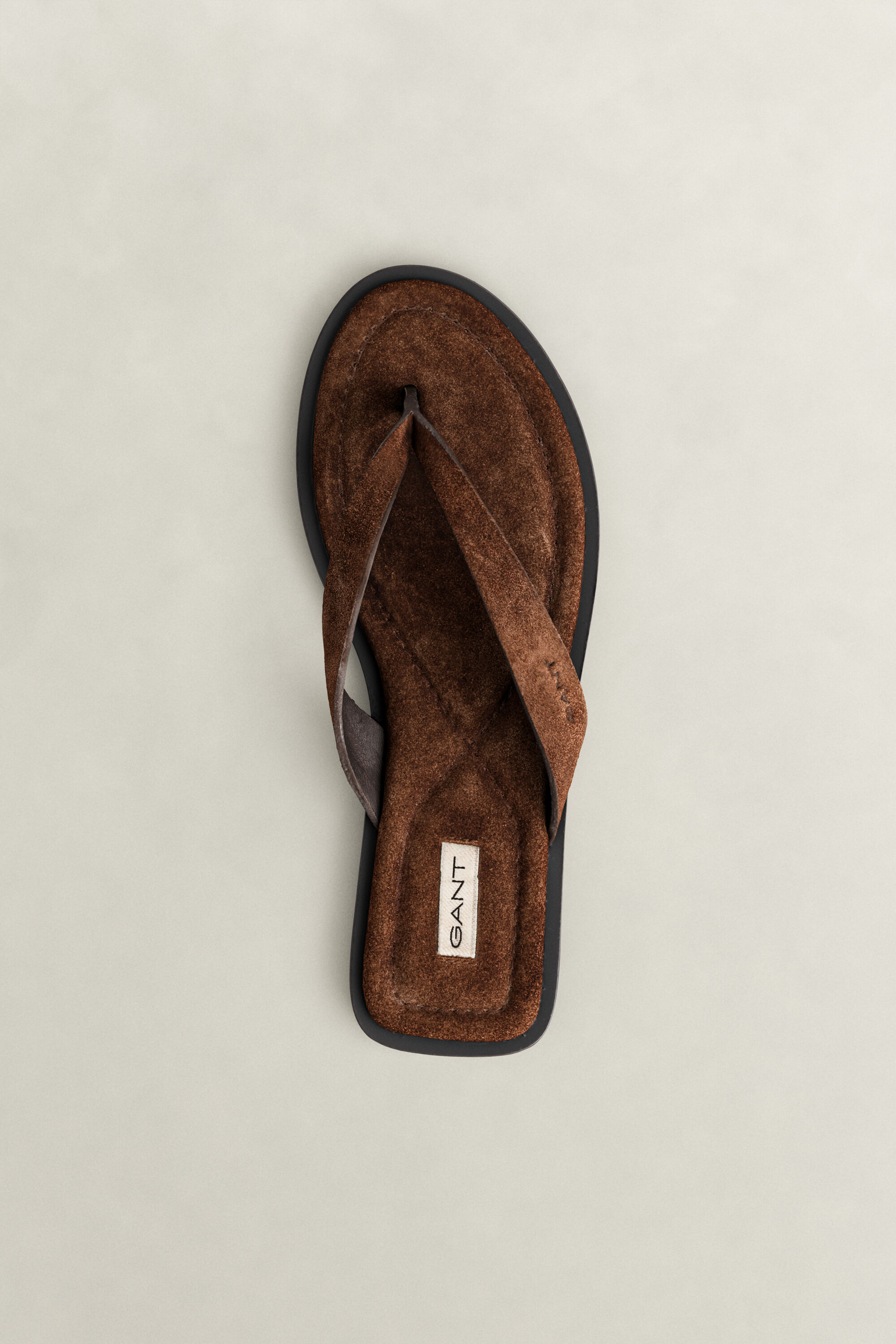 Sunlaz Suede Sandals — DARK BROWN