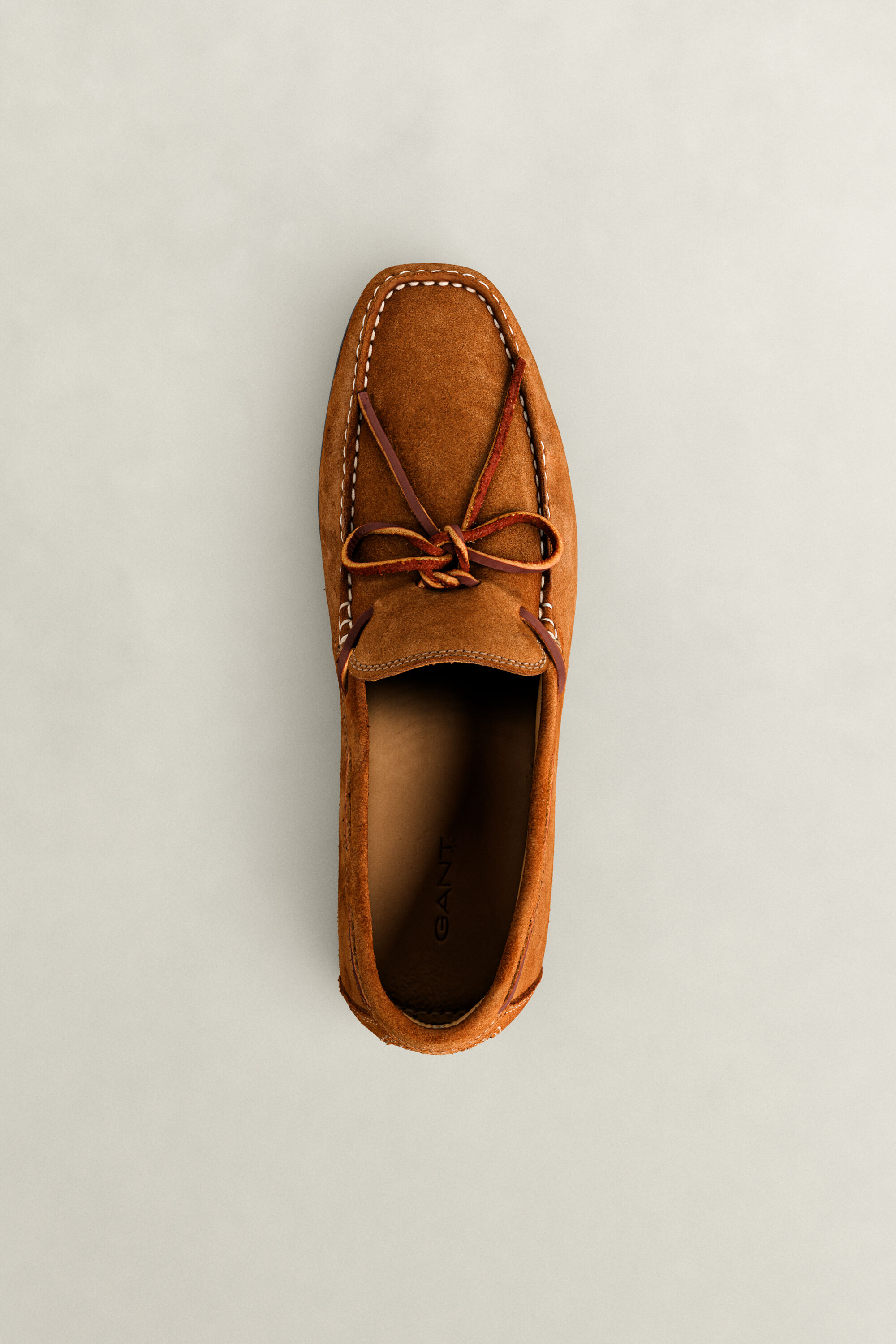 Wilmon Suede Loafers — COGNAC BROWN