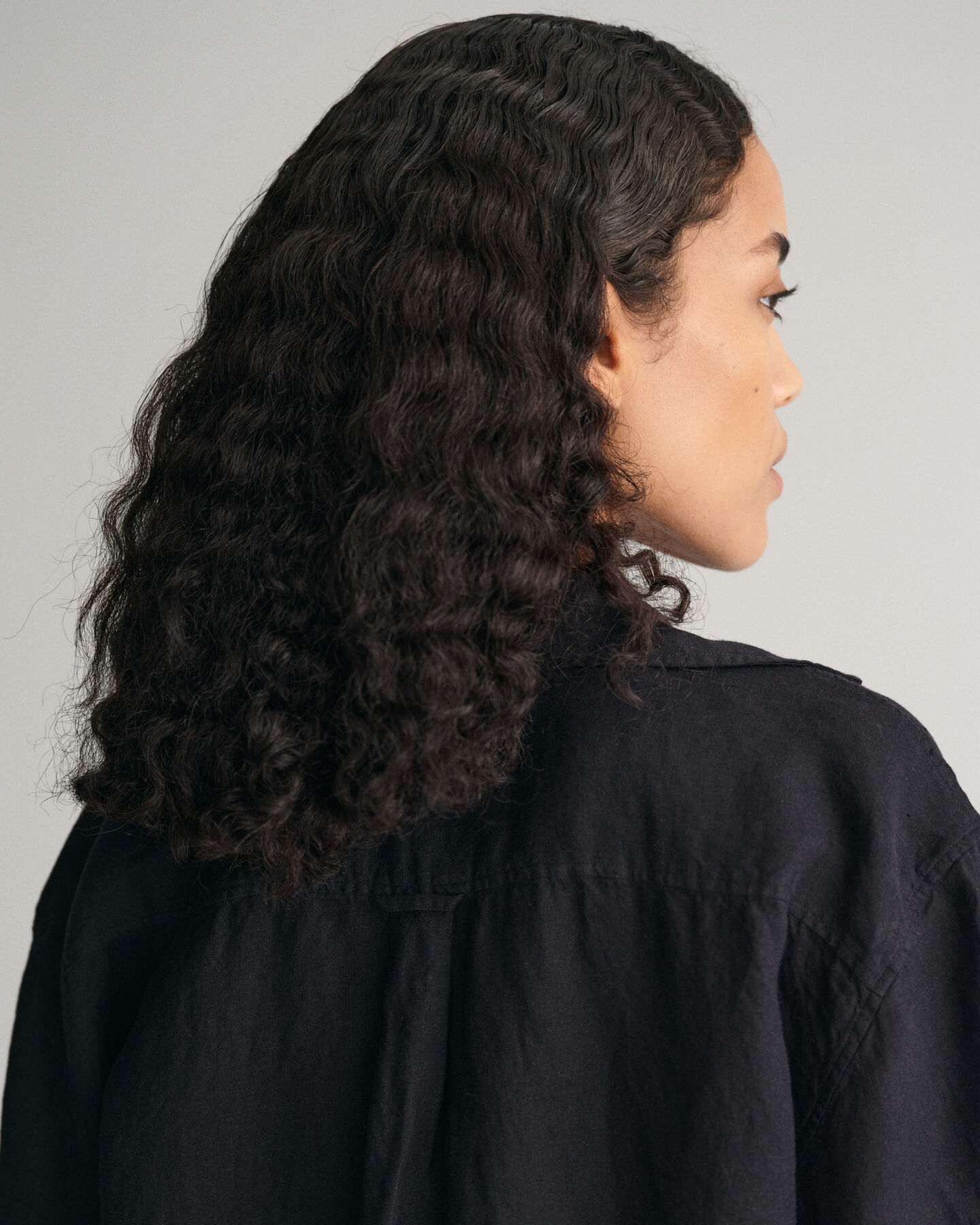 Relaxed Fit Linen Popover Short Sleeve Shirt