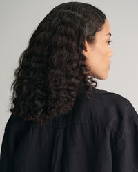 Relaxed Fit Linen Popover Short Sleeve Shirt