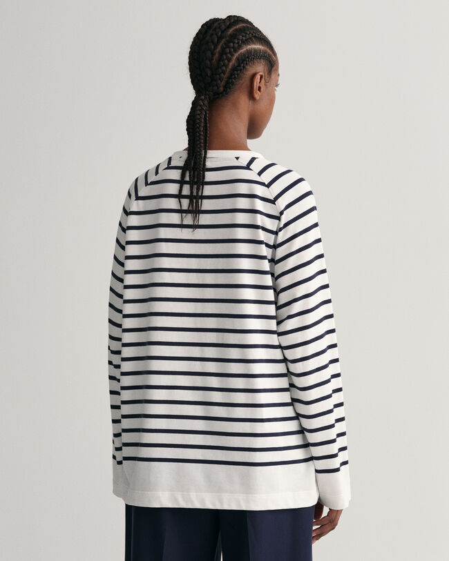 Logo Striped Long Sleeve T-Shirt