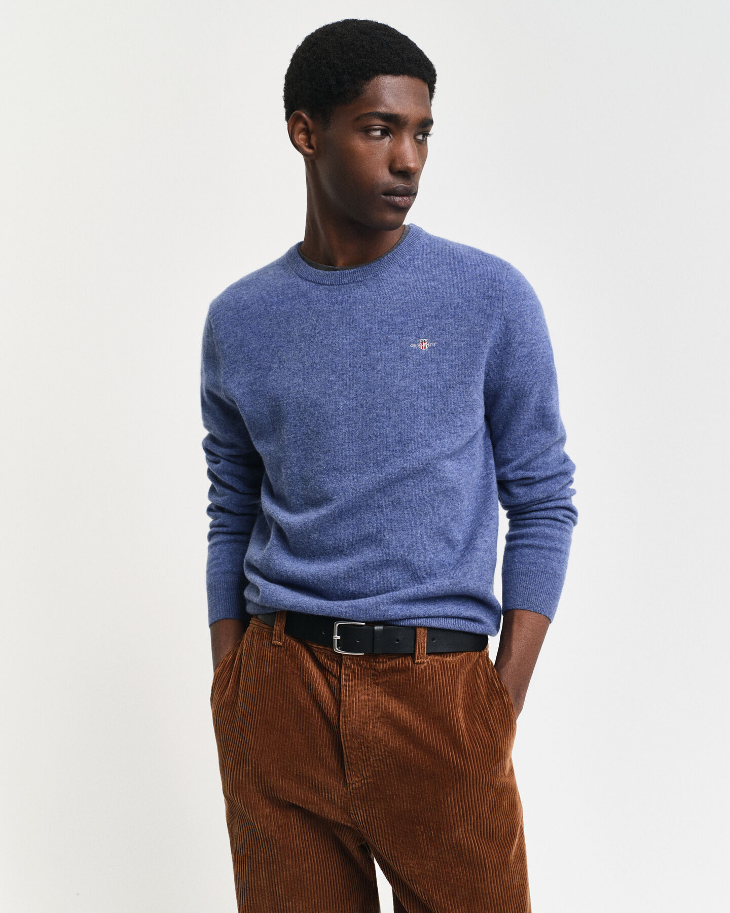 Extra Fine Lambswool Crew Neck Sweater