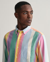 Regular Fit Multi Stripe Oxford Shirt