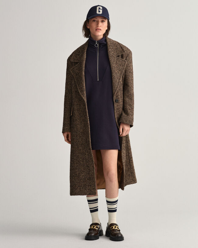 Half-Zip Sweat Dress