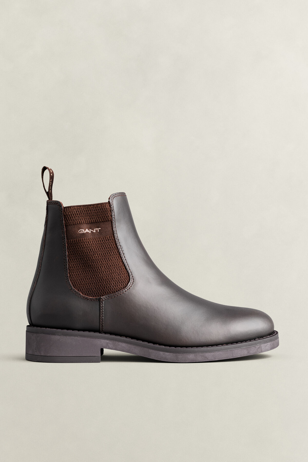 Prepdale Leather Chelsea Boots — DARK BROWN