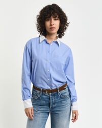Relaxed Fit Mixed Stripe Poplin Shirt