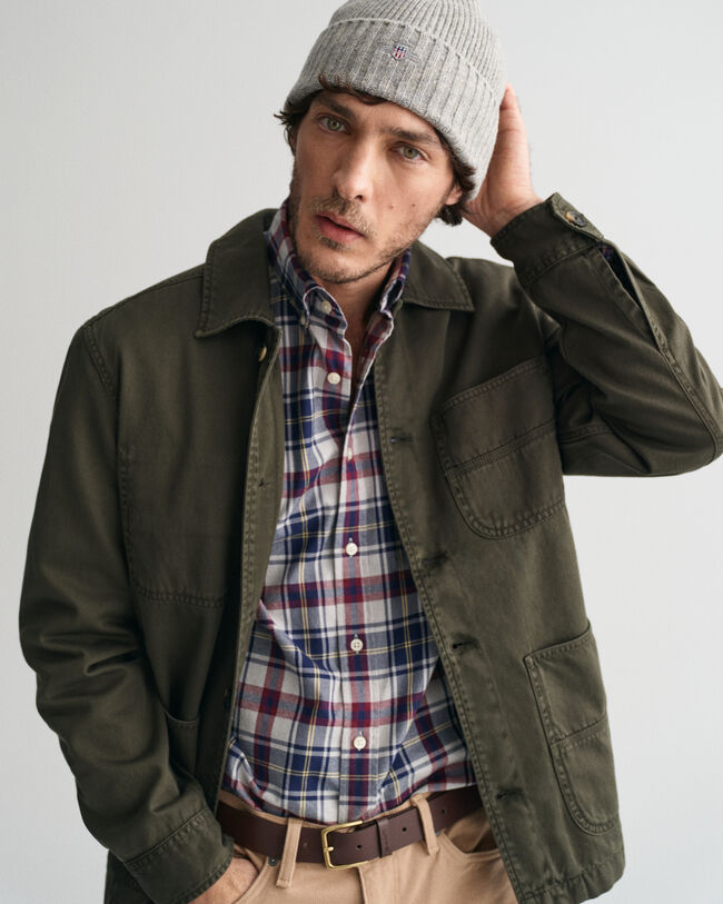 Garment-Dyed Overshirt