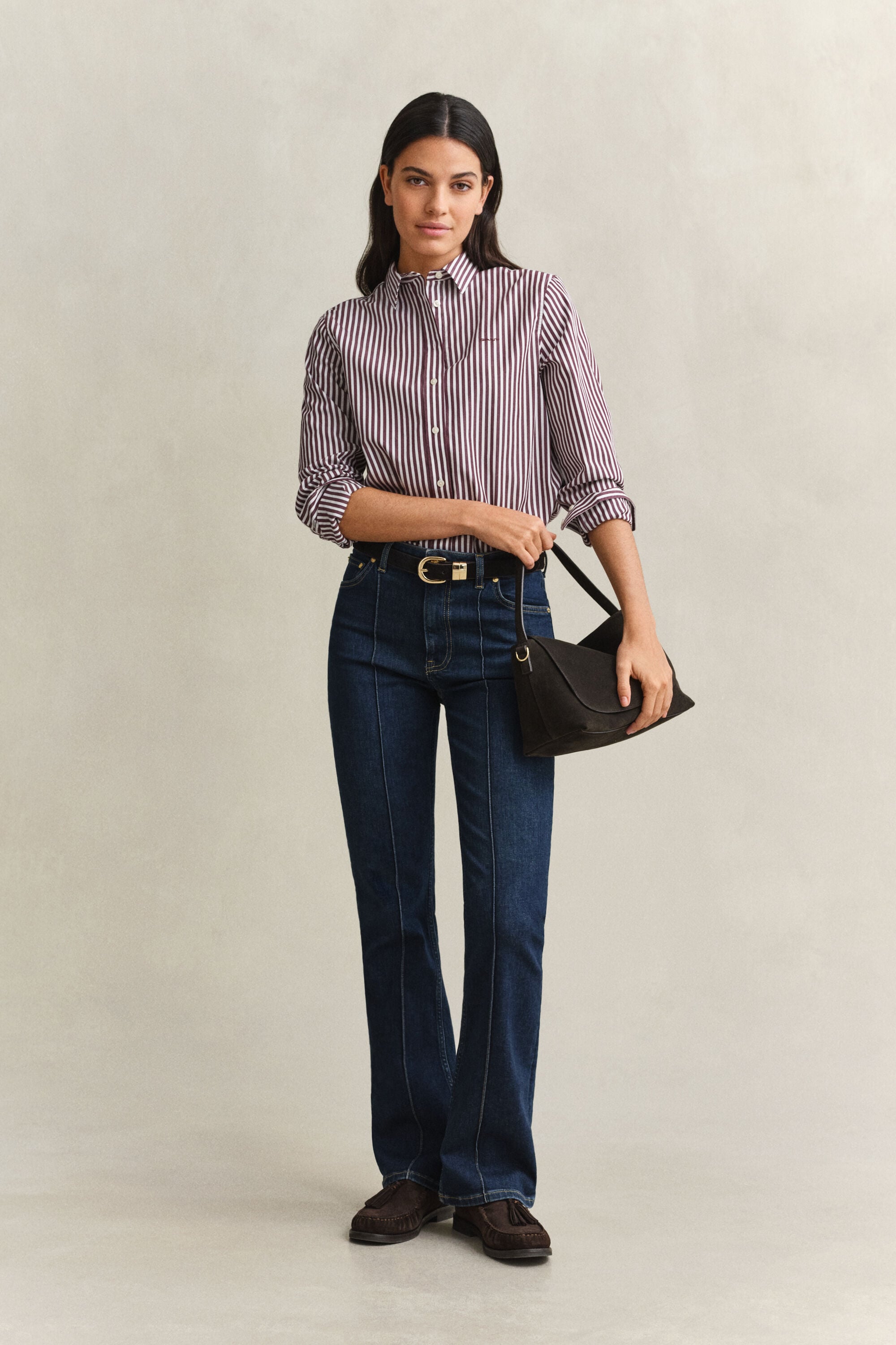 Regular Fit Striped Classic Poplin Shirt