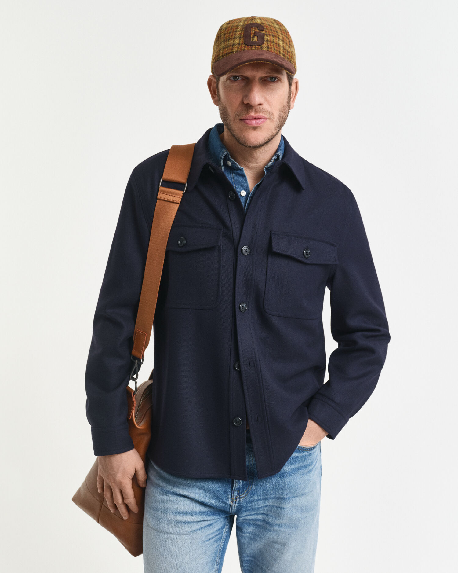 Regular Fit Wool Blend Overshirt