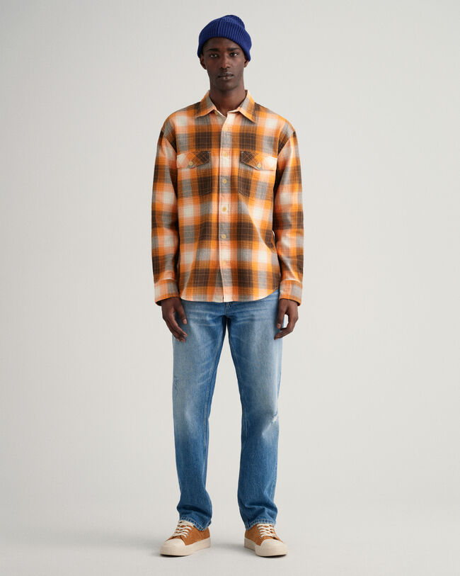 Relaxed Fit Shadow Check Shirt