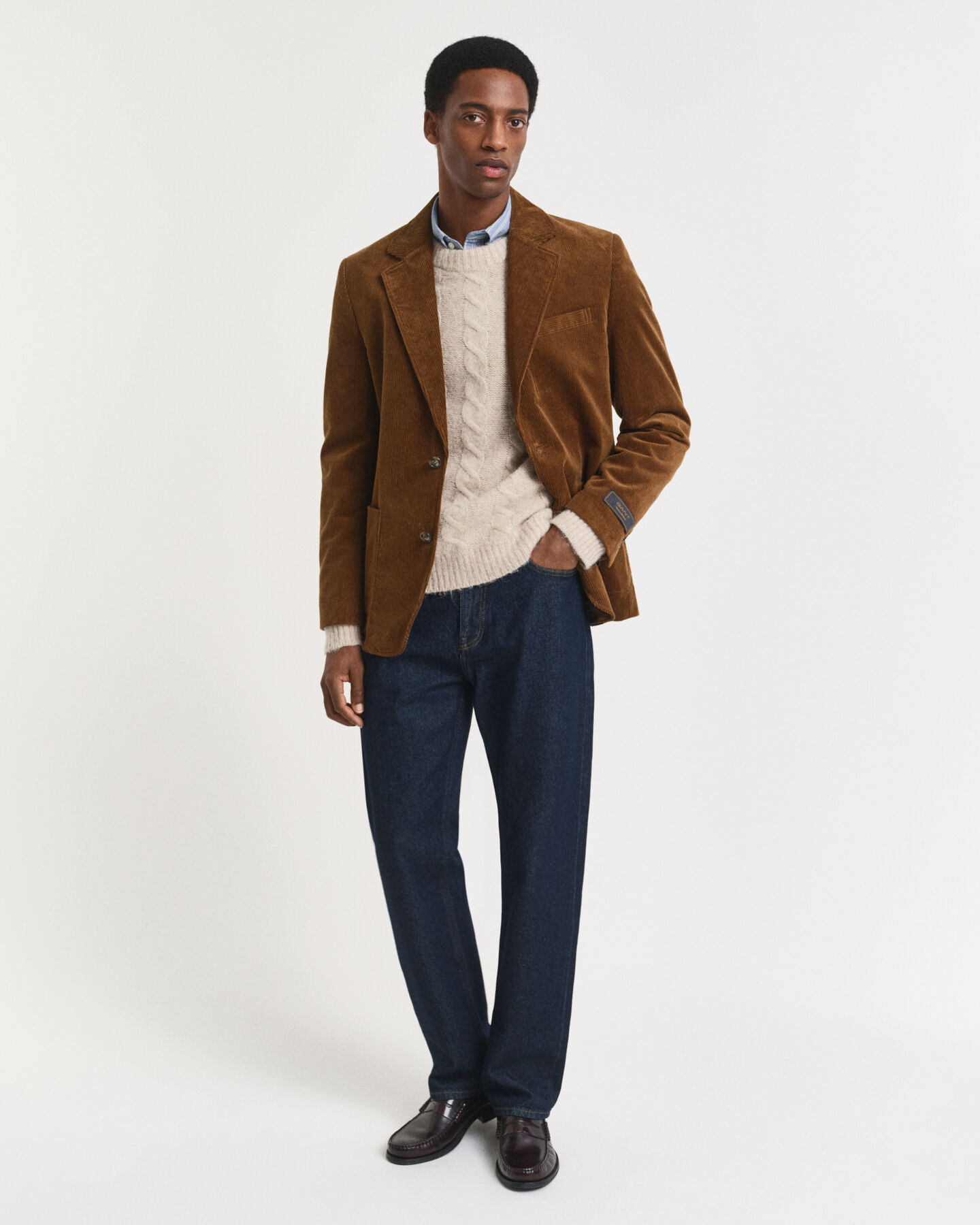 Cable Knit Crew Neck Sweater