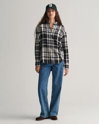 Relaxed Fit Checked Flannel Shirt